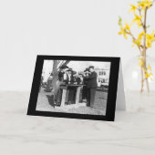 Carte Femmes policiers et armes à feu 1914 (Fleur jaune)