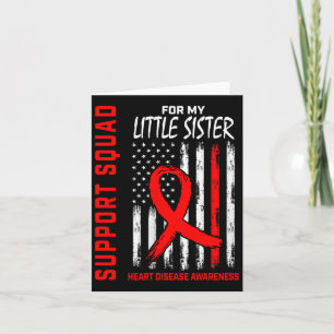 Carte Femmes Red Little Soeur Sensibilisation aux maladi