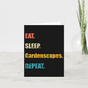Carte Femmes Rétro Mangez Sleep Jardins Répéter col V