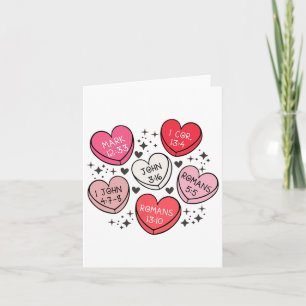 Carte Femmes Saint-Valentin Amour Cœurs Religieux Chréti