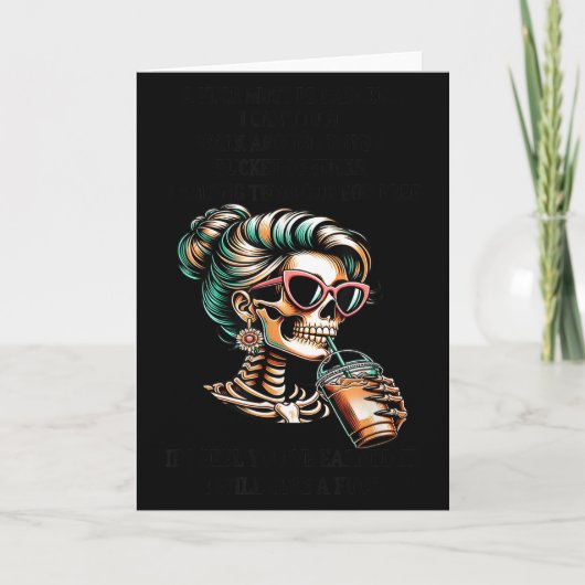 Carte Femmes squelettes A Pour Doit être Gagné Je ne peu (Devant)