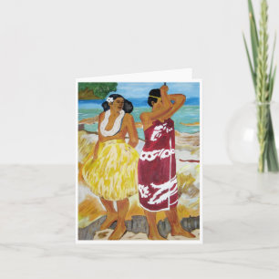 Carte Femmes tahitiennes
