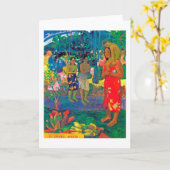 Carte Femmes tahitiennes, Gauguin (Fleur jaune)