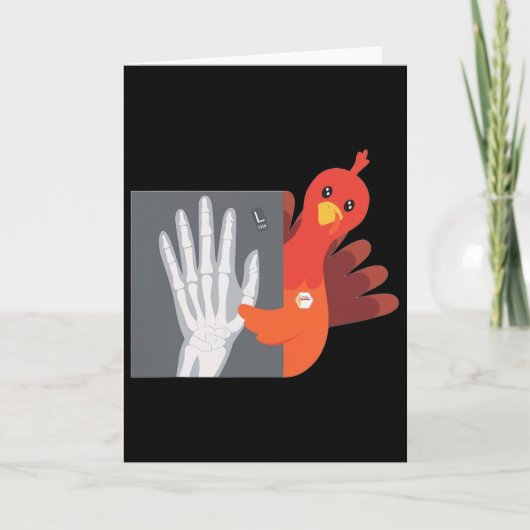 Carte Femmes Technologue Thanksgiving Turkey Xray Tech A (Devant)
