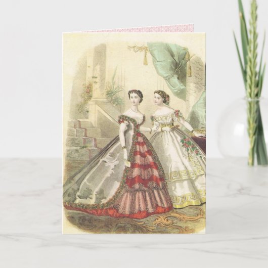 Carte Femmes vintages de 1860s (Devant)