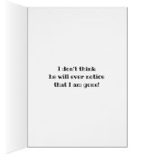 Carte fendue de séparation de divorce de rétro (Intérieur (Droit))