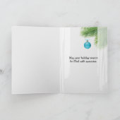 Carte Fenêtre Bonnes Fêtes plage (Intérieur)