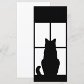 Carte Fenêtre Cat Cliquez pour Customiser Obtenir une dé (Devant / Derrière)