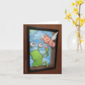 Carte fenêtre de générosité (Fleur jaune)