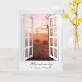 Carte Fenêtre de sympathie de Hay Bales (Fleur jaune)