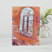 Carte Fenêtre du Studio de Vincent van Gogh à l'Asile (Debout devant)