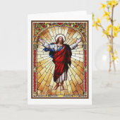 Carte Fenêtre en verre tendu CHRIST (Fleur jaune)