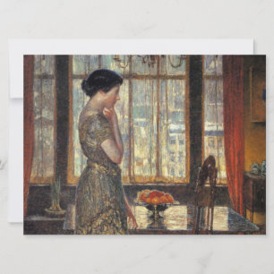 Carte Fenêtre New York en hiver (par Childe Hassam)