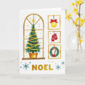 Carte Fenêtre Rustique Evergreen (Fleur jaune)