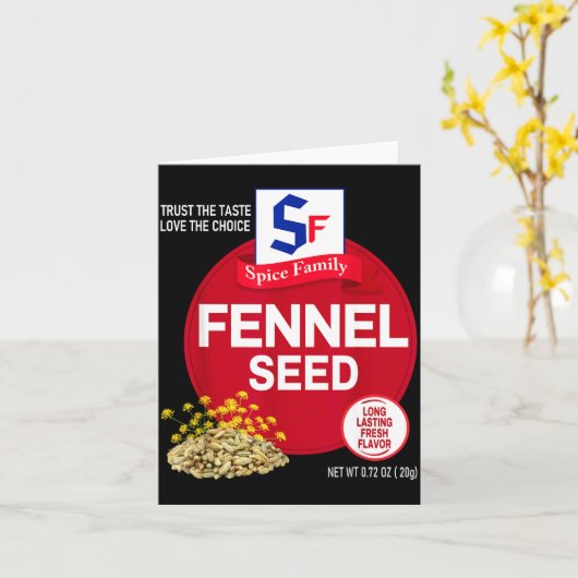 Carte Fennel Seed Halloween Sce Costume Group Matching (Fleur jaune)