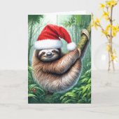 Carte Fente De Noël Dans Rainforest (Fleur jaune)