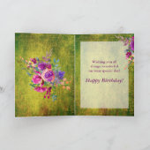 Carte Fer à cheval floral aquarelle rustique (Intérieur)