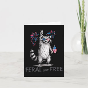 Carte Feral & ; drapeau américain gratuit 4 juillet F