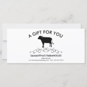 Carte Ferme bovine artisanale (Devant)