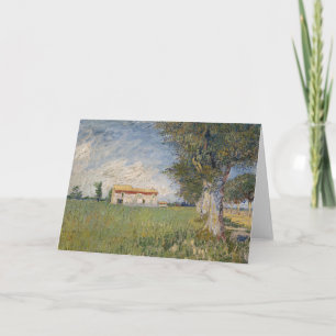 Carte Ferme dans une zone de blé   Vincent van Gogh