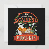 Carte Ferme de citrouilles Halloween (Dos)