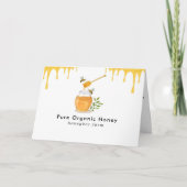 Carte Ferme de miel biologique moderne pliée (Devant)