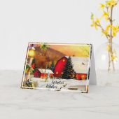 Carte Ferme d'hiver (Fleur jaune)