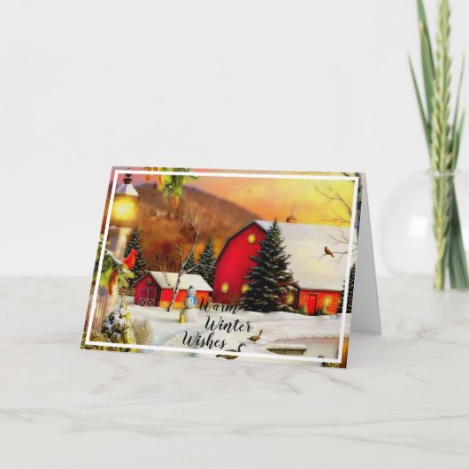 Carte Ferme d'hiver (Devant)