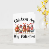 Carte Ferme drôle - Hommes Femmes Poulet est ma Saint-Va (Fleur jaune)