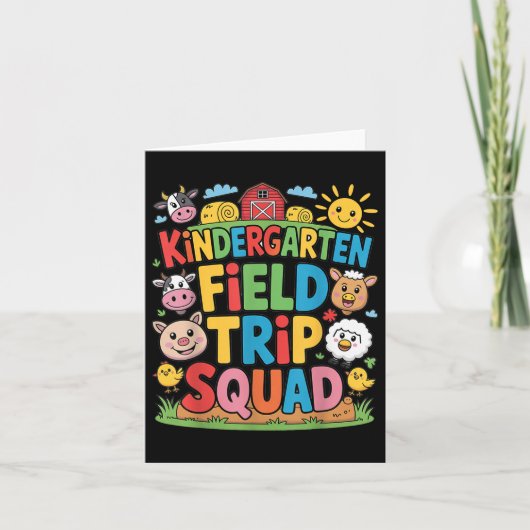 Carte Ferme Excursion terrain Squad Agritourisme Visite (Devant)