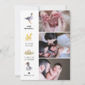Carte Ferme Rustique | Annonce de naissance de Mère l'Oi (Dos)