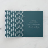 Carte Ferme rustique de photo multi du plus Joyeux Noël (Intérieur)