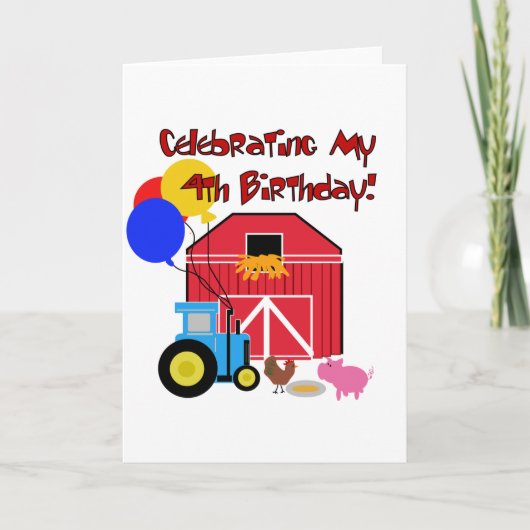 Carte Ferme T-shirts et cadeaux d'anniversaire 4 (Devant)