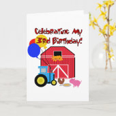 Carte Ferme T-shirts et cadeaux pour le 3e anniversaire (Fleur jaune)