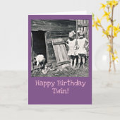 Carte Ferme Vintage Finlande (Fleur jaune)