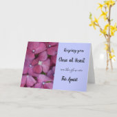 Carte Fermer en blanc (Fleur jaune)