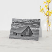 Carte Fermes | BW American Flag Barn Scene (Fleur jaune)