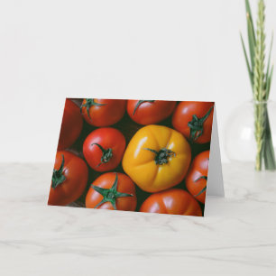 Carte Fermes Tomates rouges et jaunes brillantes