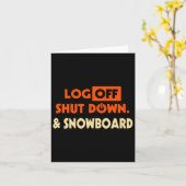 Carte Fermeture De La Session Et Chaussure De Snowboard (Fleur jaune)