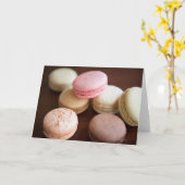 Carte Fermez-vous des macarons (Fleur jaune)