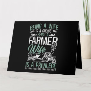 Carte Fermière Femme Tracteur Vintage Etre Une Femme I