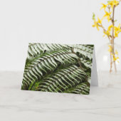 Carte Fern Fronds II Dark Green Nature (Fleur jaune)