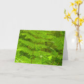 Carte Fern Fronds III Nature verte Botanique (Fleur jaune)