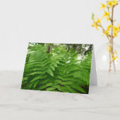 Carte Fern Fronds IV Nature verte Botanique (Fleur jaune)
