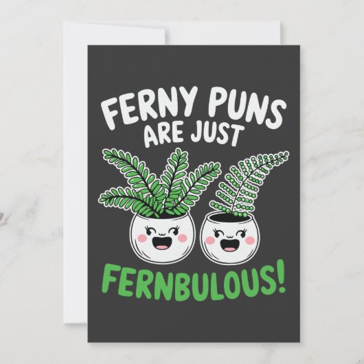 Carte Ferny Puns – Fernbulous! Funny Plant Design (Devant)