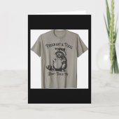 Carte Féroce Et Enceinte Ne Me Touchez Pas Drôle De Gros (Devant)