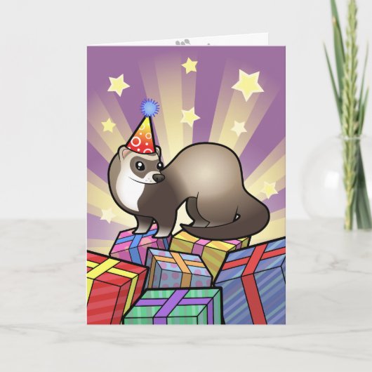 Carte Ferret d'anniversaire (Devant)