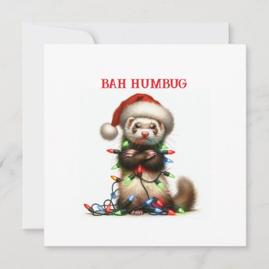 Carte Ferret de désordre de Noël enchevêtré (Devant)