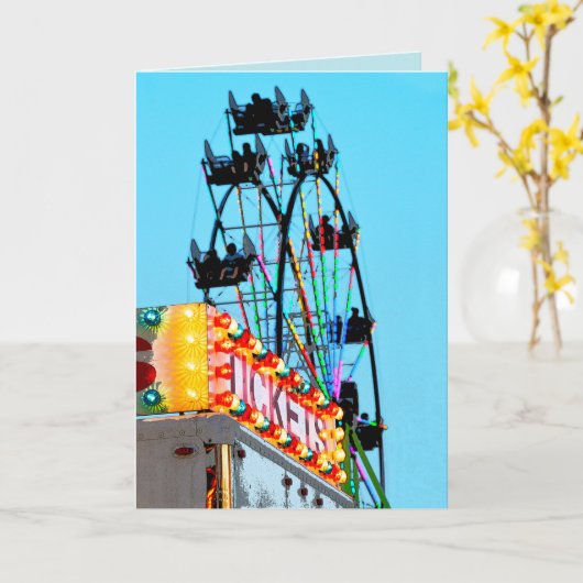 Carte Ferris Wheel Note Card (Fleur jaune)