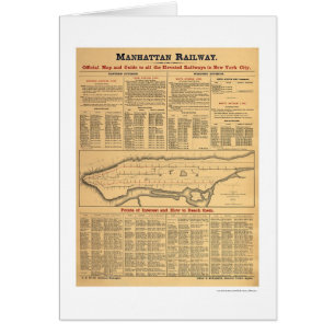 Carte ferroviaire 1881 de chemin de fer de